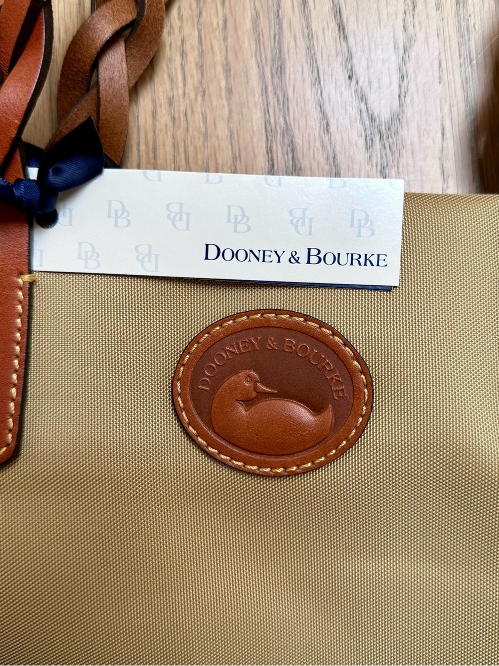 Dooney & Bourke Khaki Shopper Tote Bag - Picture 7 of 10